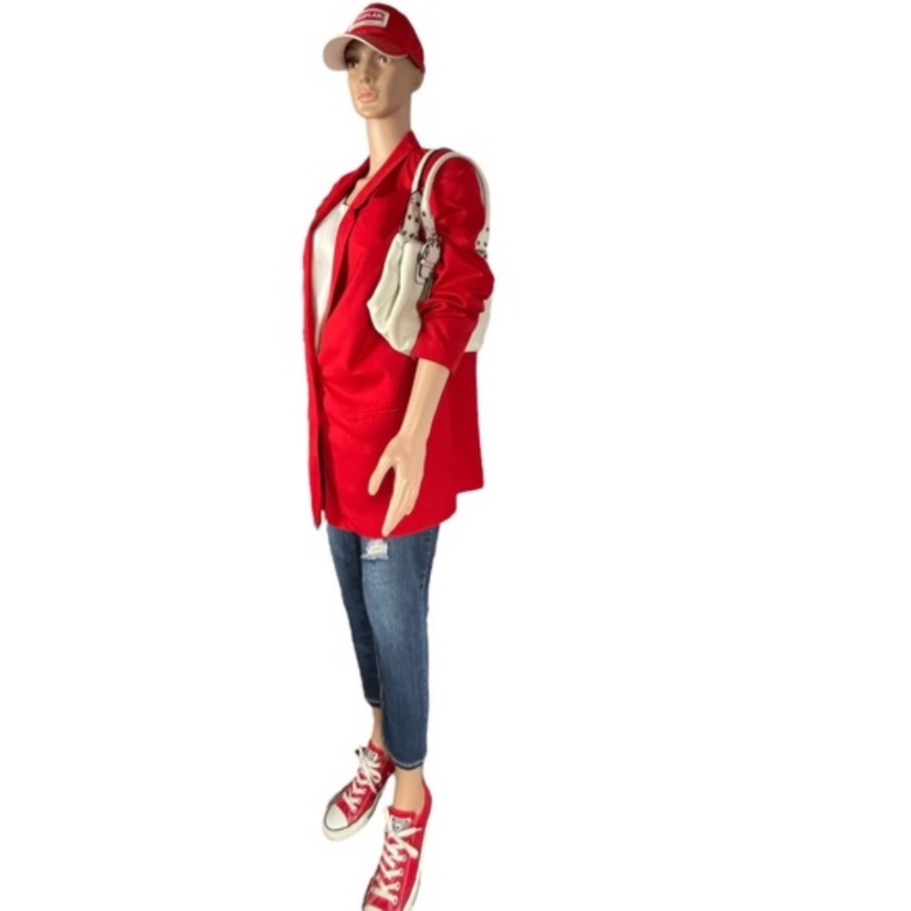 Vintage SK & Company Oversized Blazer, Red |XL